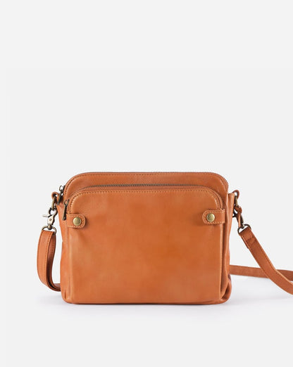 Minimalistisk Crossbody i Brun Læder