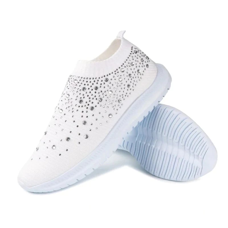 Aurora™ - Glitrende Slip-on Sneakers med Regnbuefarvet Design