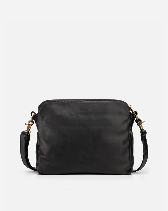 Minimalistisk Crossbody i Brun Læder