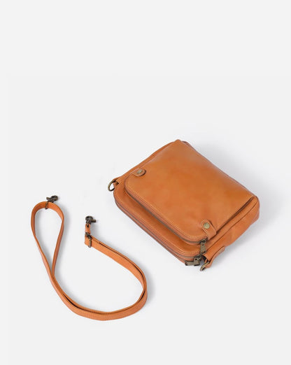 Minimalistisk Crossbody i Brun Læder