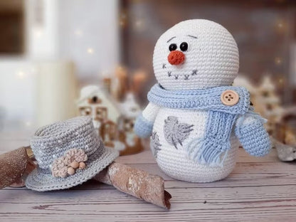 The Snowman amigurumi Crochet Pattern