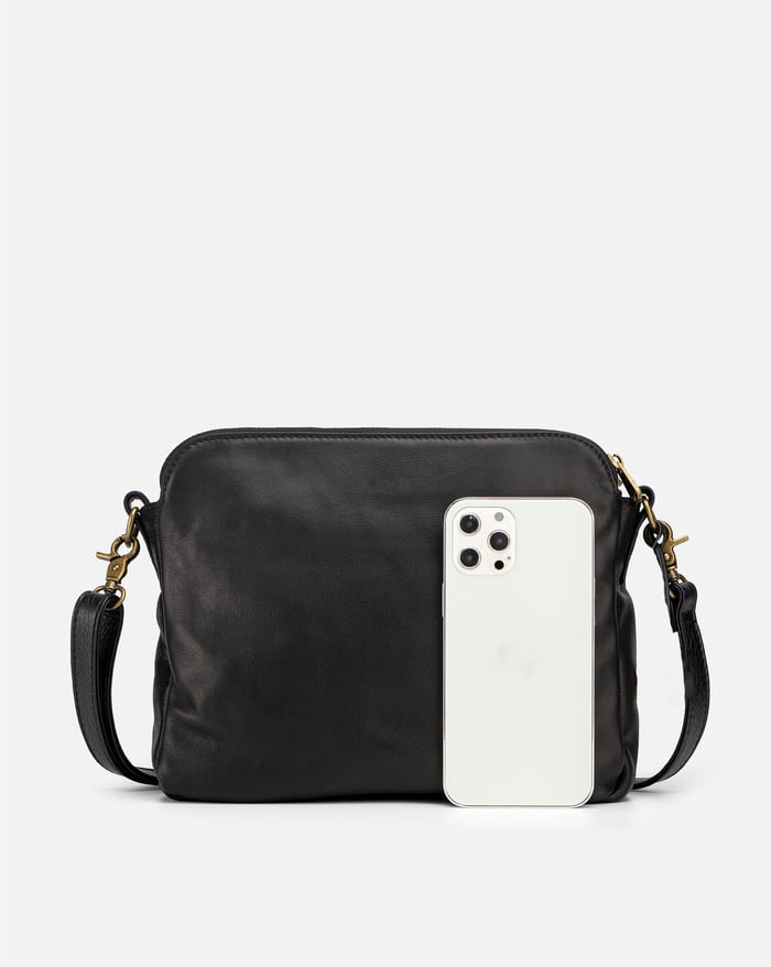 Minimalistisk Crossbody i Brun Læder