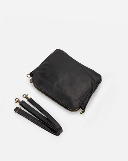 Minimalistisk Crossbody i Brun Læder