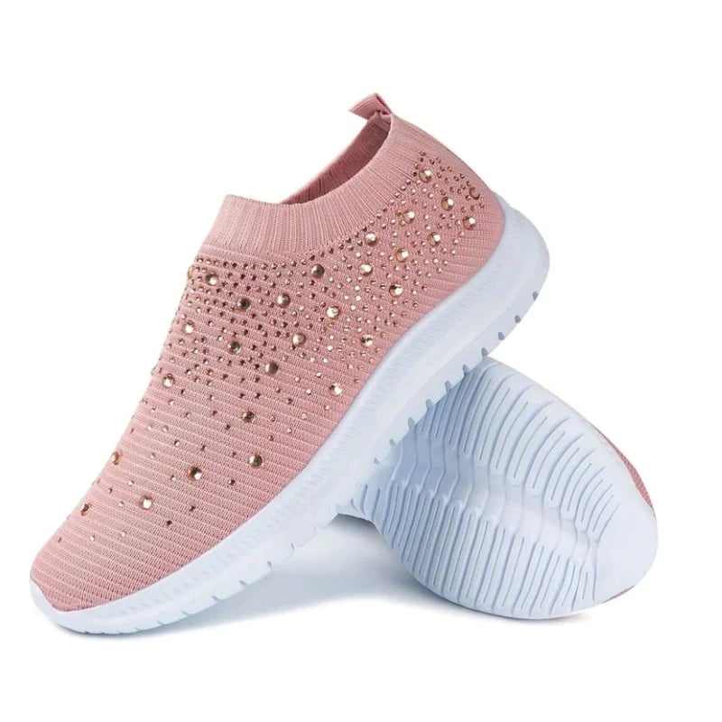 Aurora™ - Glitrende Slip-on Sneakers med Regnbuefarvet Design